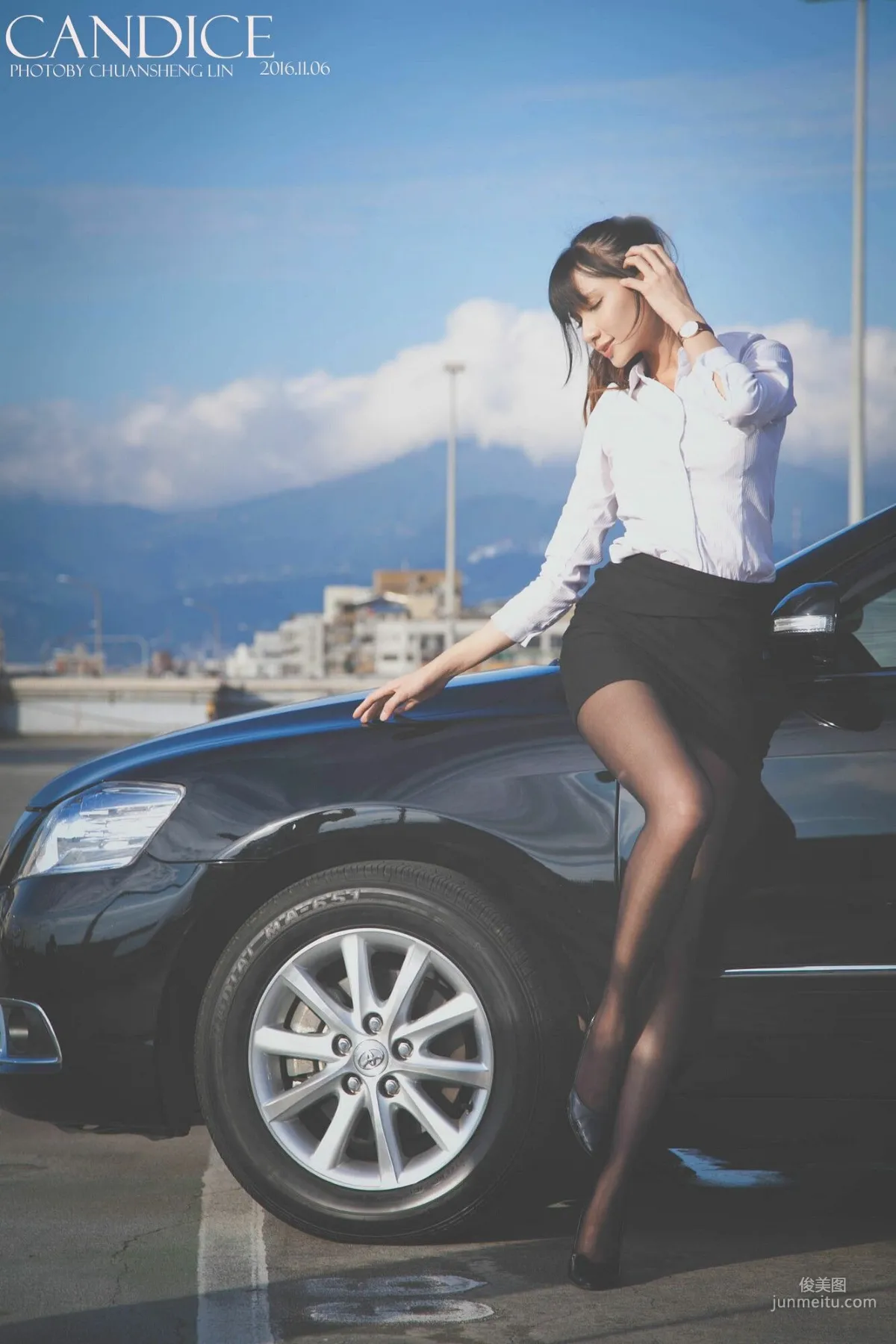 [台灣嫩模] 蔡譯心Candice《車外拍》 寫真集 36