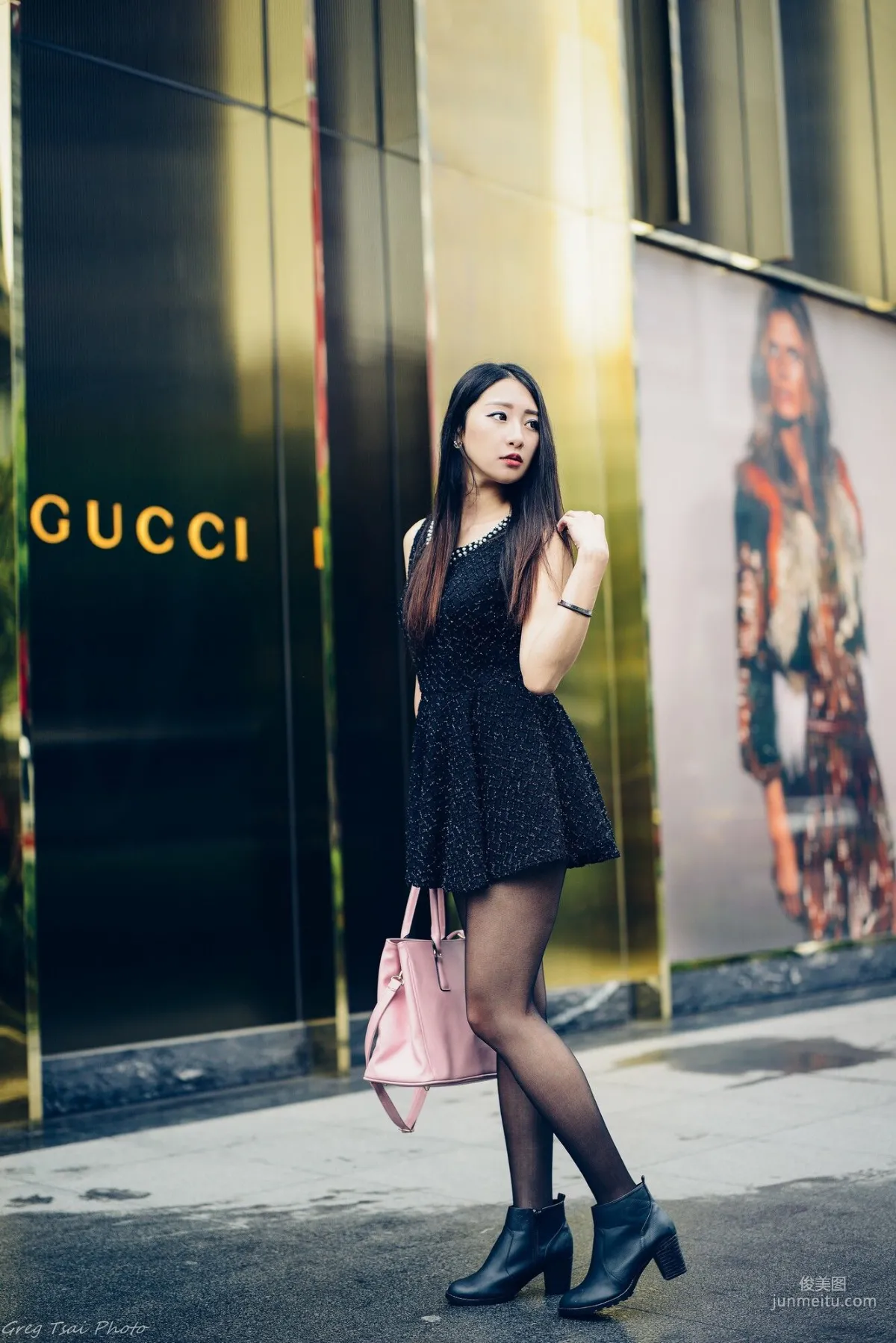 [Taiwan Beauties] Joan Xiaokui, Fresh Leg Model Style and Xinyi Street Snap Photo Set photo 41