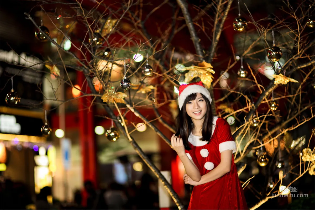 [Taiwan Beauties] Yu Chengjing (Xiao Jing) Xinyi Shopping District Christmas Night Shoot Photo Set photo 21