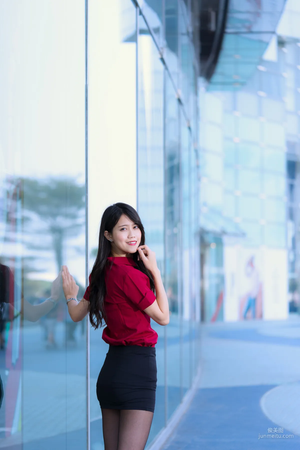 [Taiwan Beauties] Baoer Candy Dream Mall Black Stockings Street Snap Photo Set photo 50