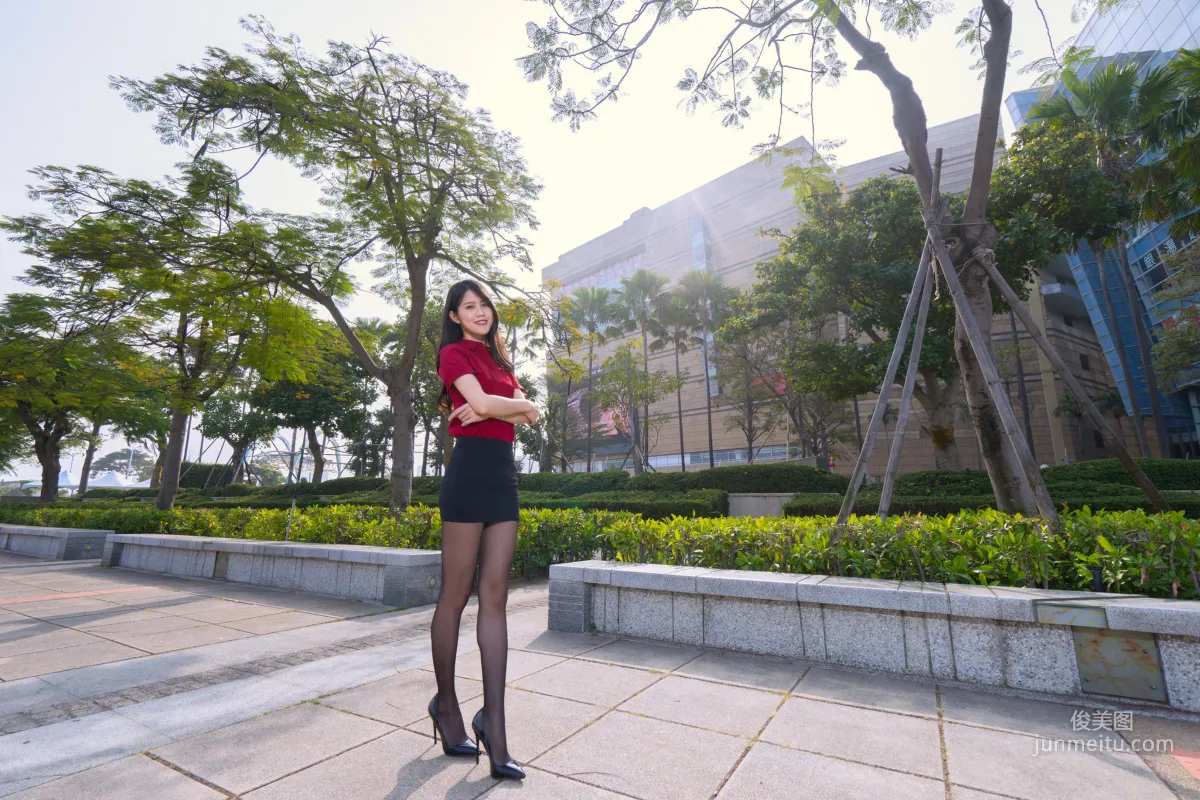 [Taiwan Beauties] Baoer Candy Dream Mall Black Stockings Street Snap Photo Set photo 54