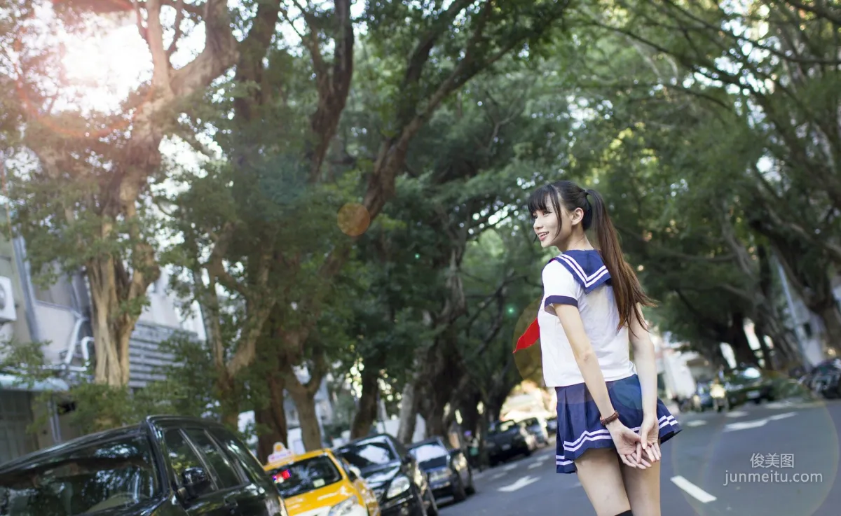 [Taiwan Beauties] Cai Yixin, Chiang Kai-shek Memorial Hall + Fujin Street Fashion Outdoor Shoot Photo Set photo 36