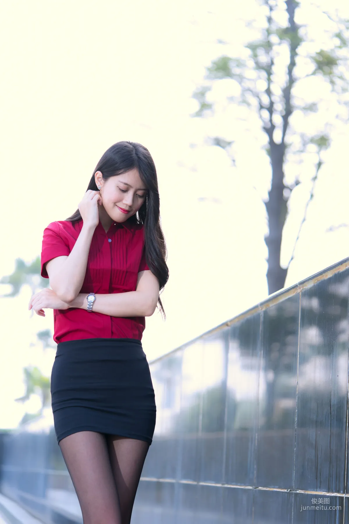 [Taiwan Beauties] Baoer Candy Dream Mall Black Stockings Street Snap Photo Set photo 27