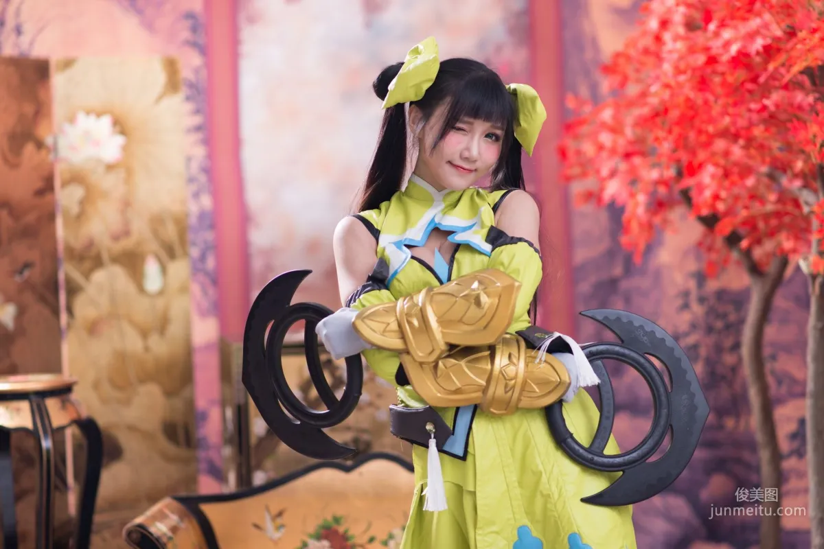 [台灣正妹] 喬喬兒《琴棚孫尚香 白絲》寫真集 3