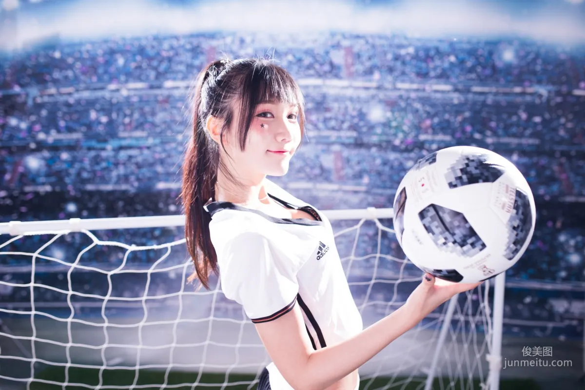 [Taiwan Beauties] Qiao Qiaoer Sylvia, Piano Studio Football Baby Photo Set photo 3