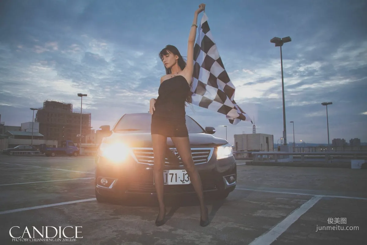 [台灣嫩模] 蔡譯心Candice《車外拍》 寫真集 77
