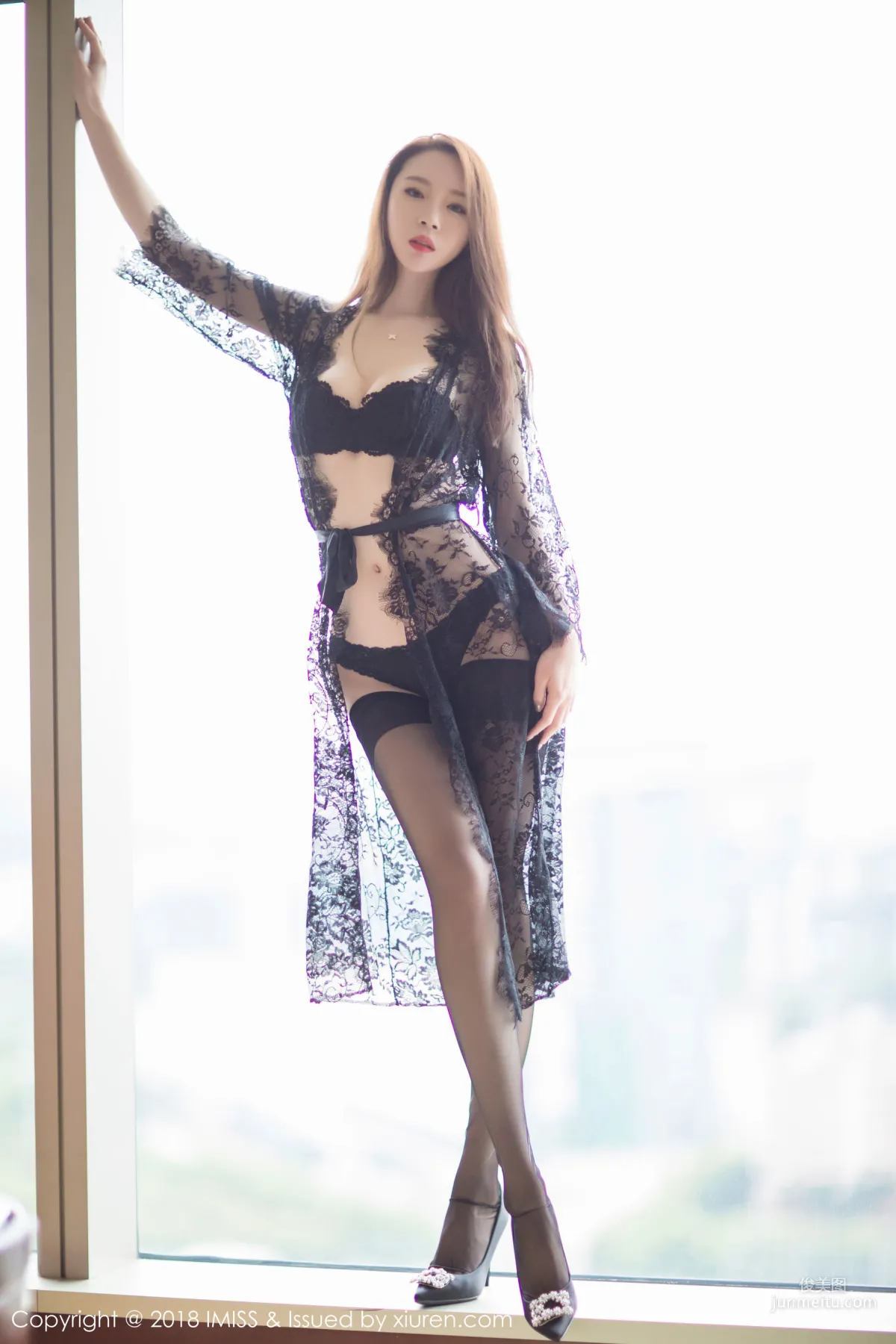 Tall Beauty @Meng Xinyue, Lace + Stockings Beautiful Legs [IMISS] Vol.234 Photo Set photo 29