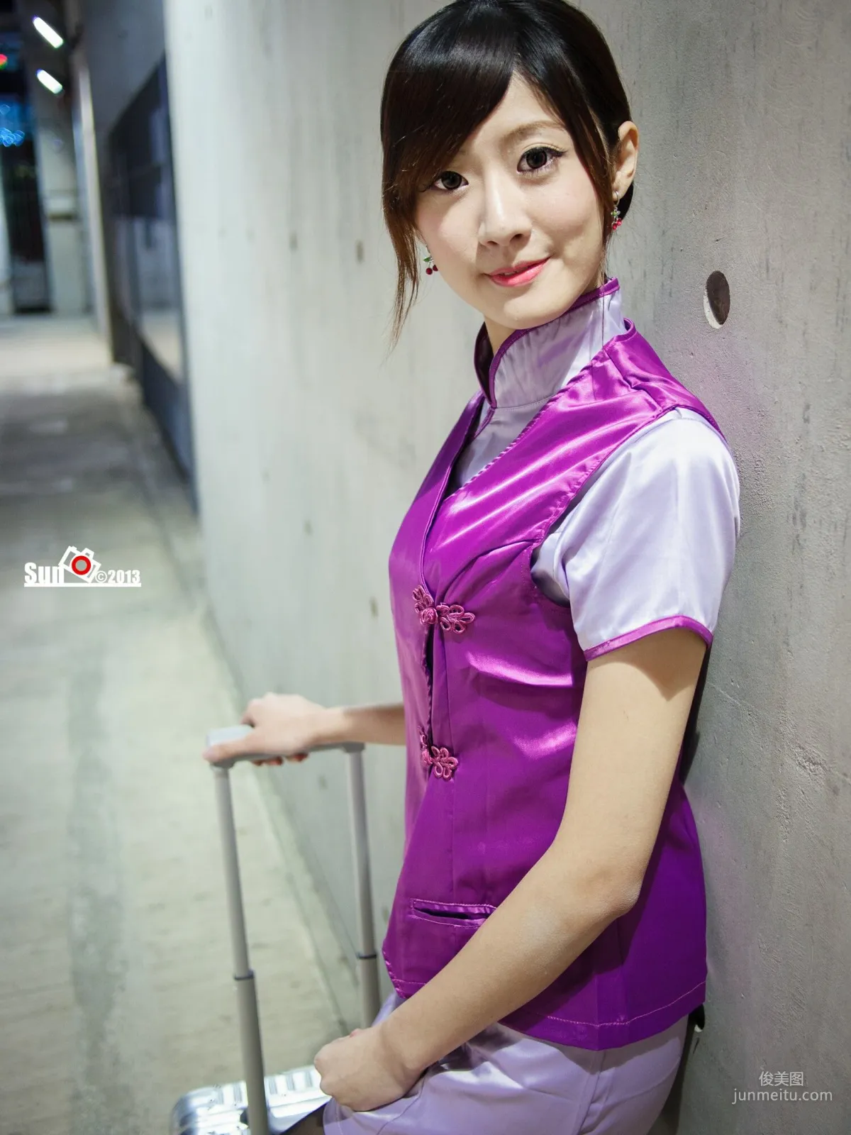 [Taiwan Beauties] Lin Mojing - Harley Policewoman and Flight Attendant Photo Set photo 28