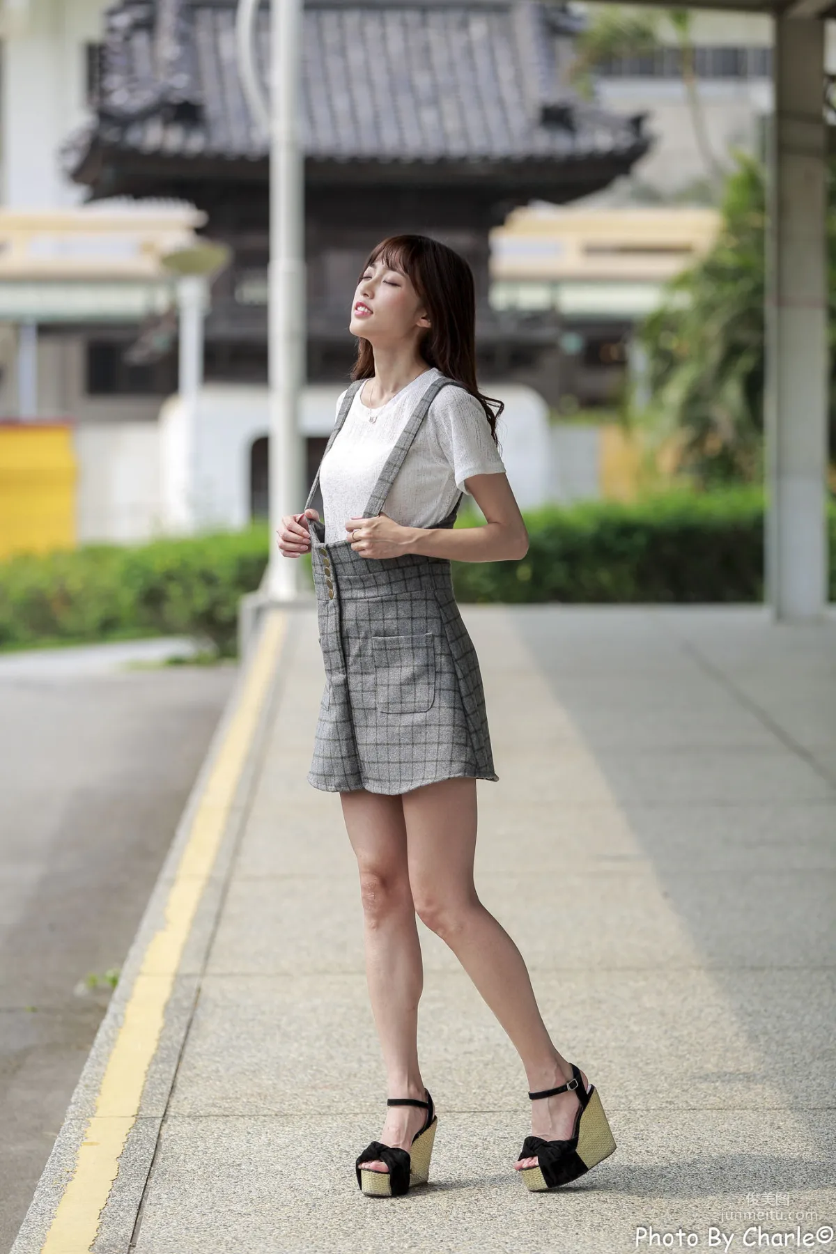 [Taiwan Beauties] Lijia Peng (Lady Yiyi) Yuanshan Flower Expo Outdoor Shoot Photo Set photo 1