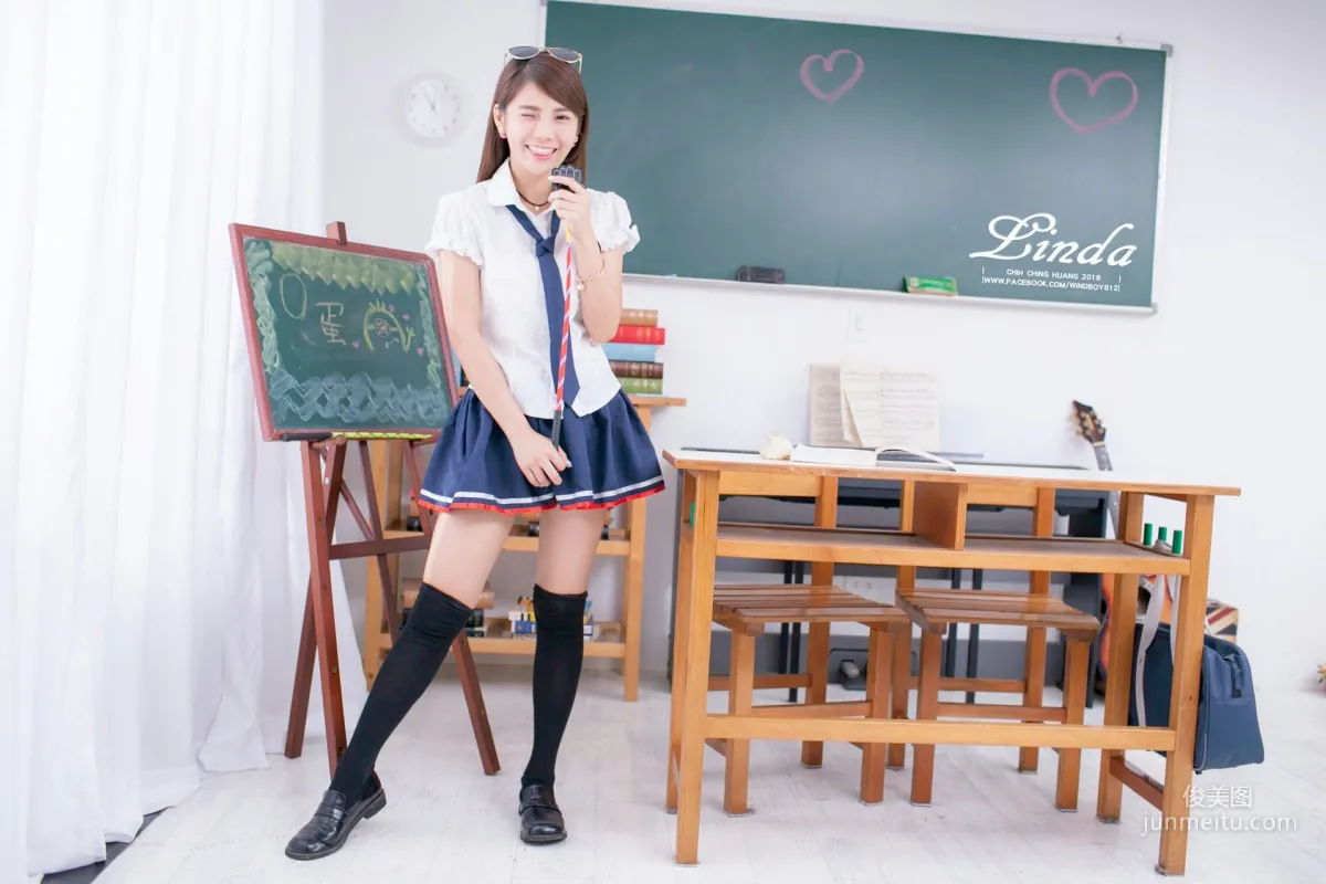 [Taiwan Beauties] Linda (Lin Yizhen), Sweet Junior Schoolmate Photo Set photo 16