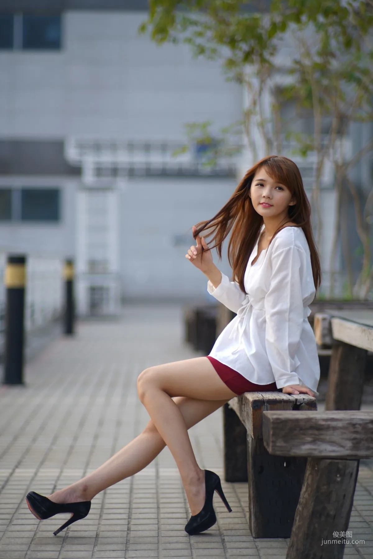 [Taiwan Beauties] Su Yuyuan, Wuri High Speed Rail, Street Snap Pencil Skirt, Photo Set photo 9
