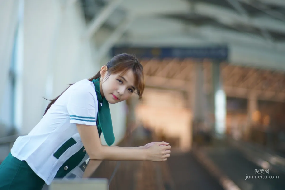 [Taiwan Beauties] Su Yuyuan Wuri High Speed Rail - Flight Attendant Uniform Photo Set photo 55