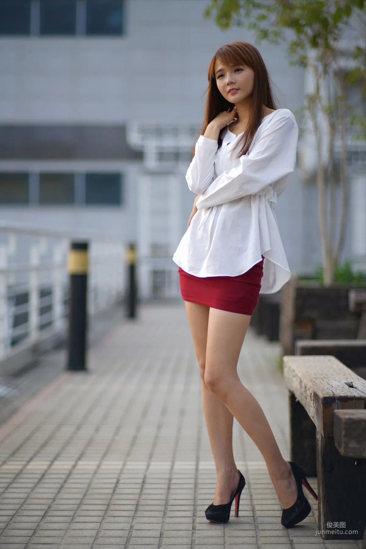 [Taiwan Beauties] Su Yuyuan, Wuri High Speed Rail, Street Snap Pencil Skirt, Photo Set photo 54
