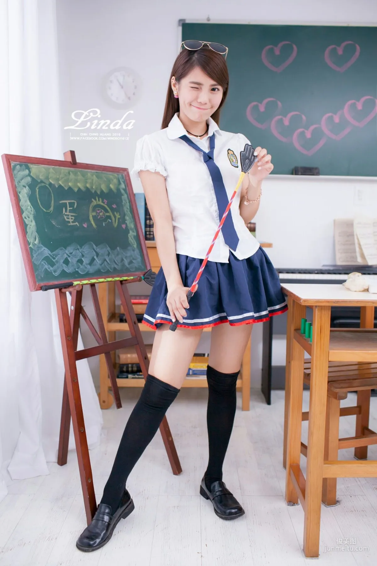 [Taiwan Beauties] Linda (Lin Yizhen), Sweet Junior Schoolmate Photo Set photo 13