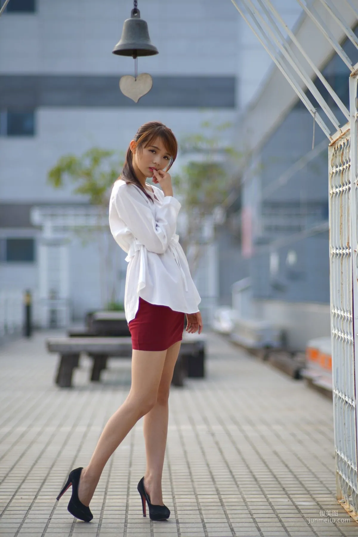 [Taiwan Beauties] Su Yuyuan, Wuri High Speed Rail, Street Snap Pencil Skirt, Photo Set photo 4