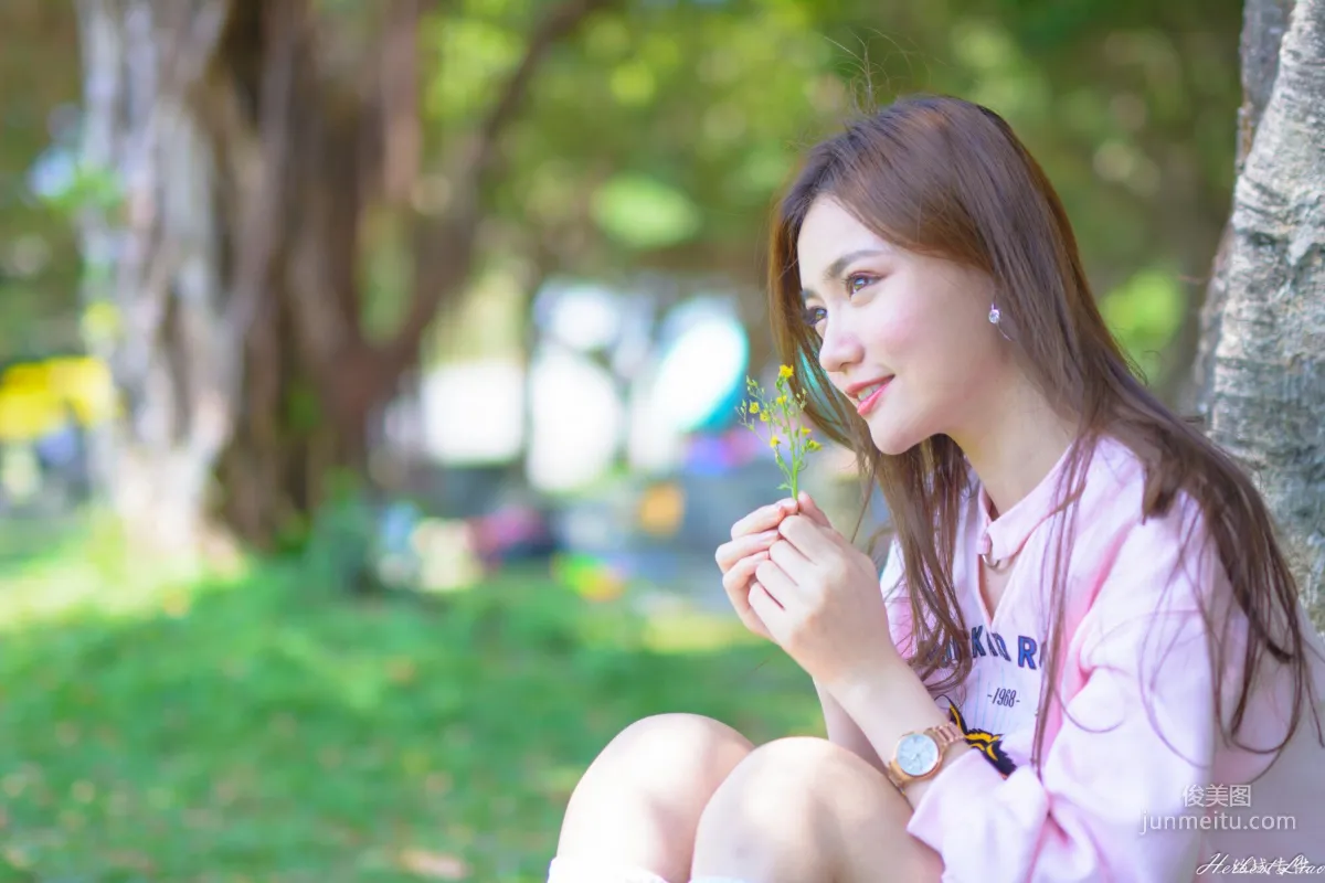 [Taiwan Goddess] Su Xiaoli "Flower Expo Xinsheng Park Hot Pants Sportswear" Photo Set photo 50