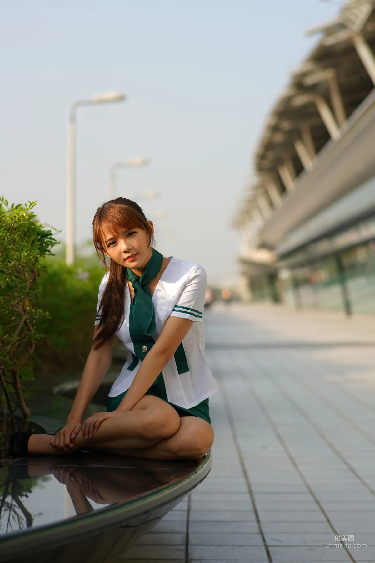 [Taiwan Beauties] Su Yuyuan Wuri High Speed Rail - Flight Attendant Uniform Photo Set photo 96
