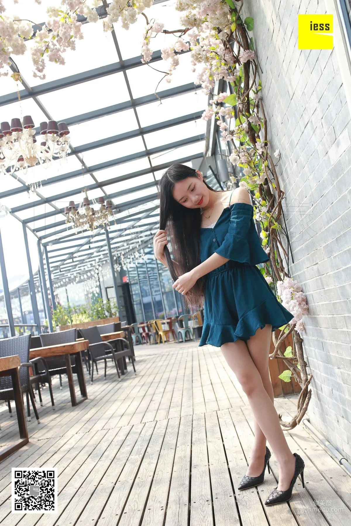 Mu Mu "Dimple Girl's Gray Stockings" [IESS] Silk Enjoyer 245 Photo Set photo 23
