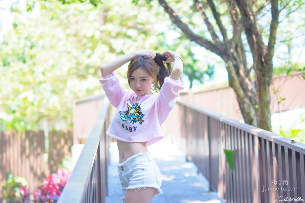 [Taiwan Goddess] Su Xiaoli "Flower Expo Xinsheng Park Hot Pants Sportswear" Photo Set photo 6