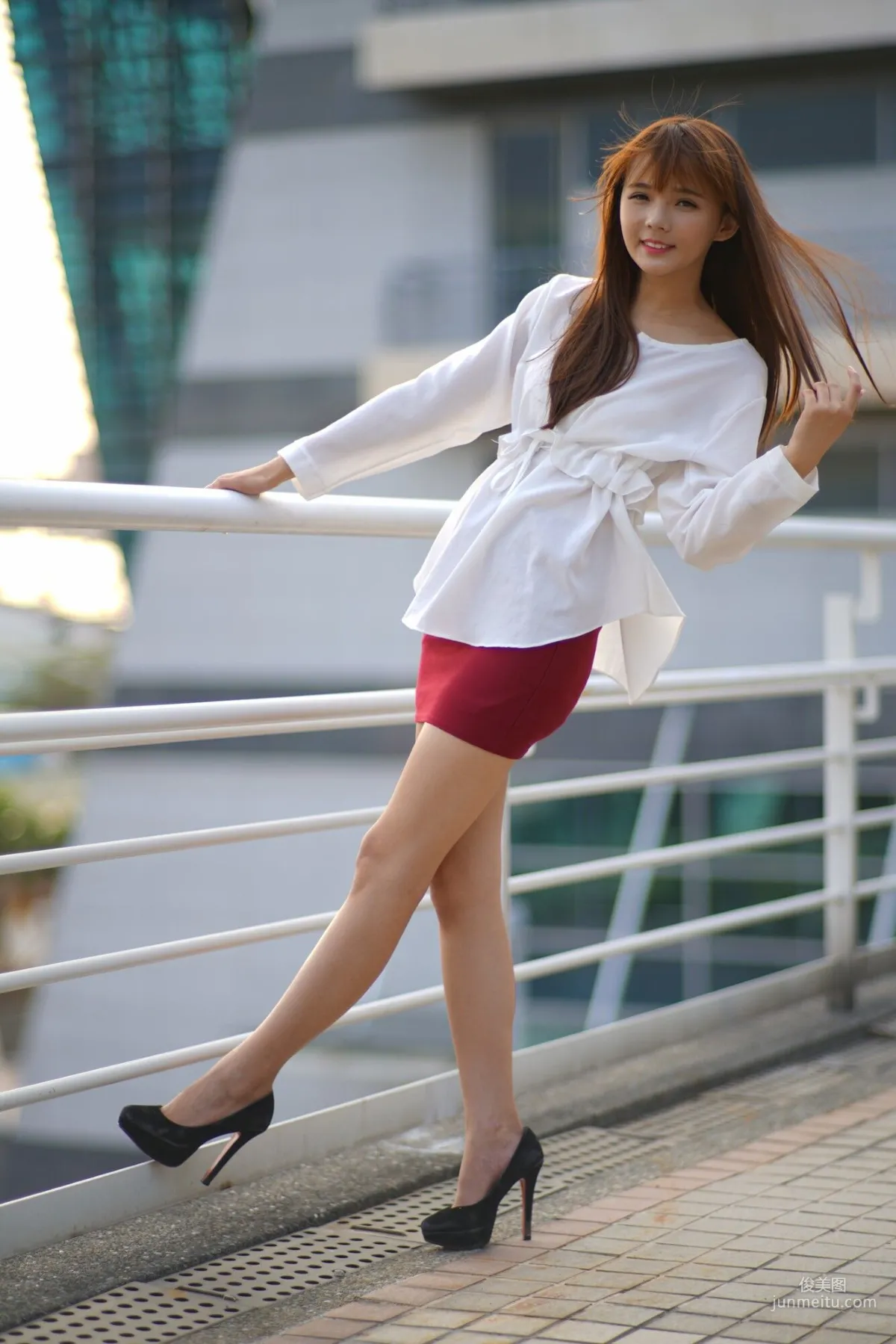 [Taiwan Beauties] Su Yuyuan, Wuri High Speed Rail, Street Snap Pencil Skirt, Photo Set photo 25