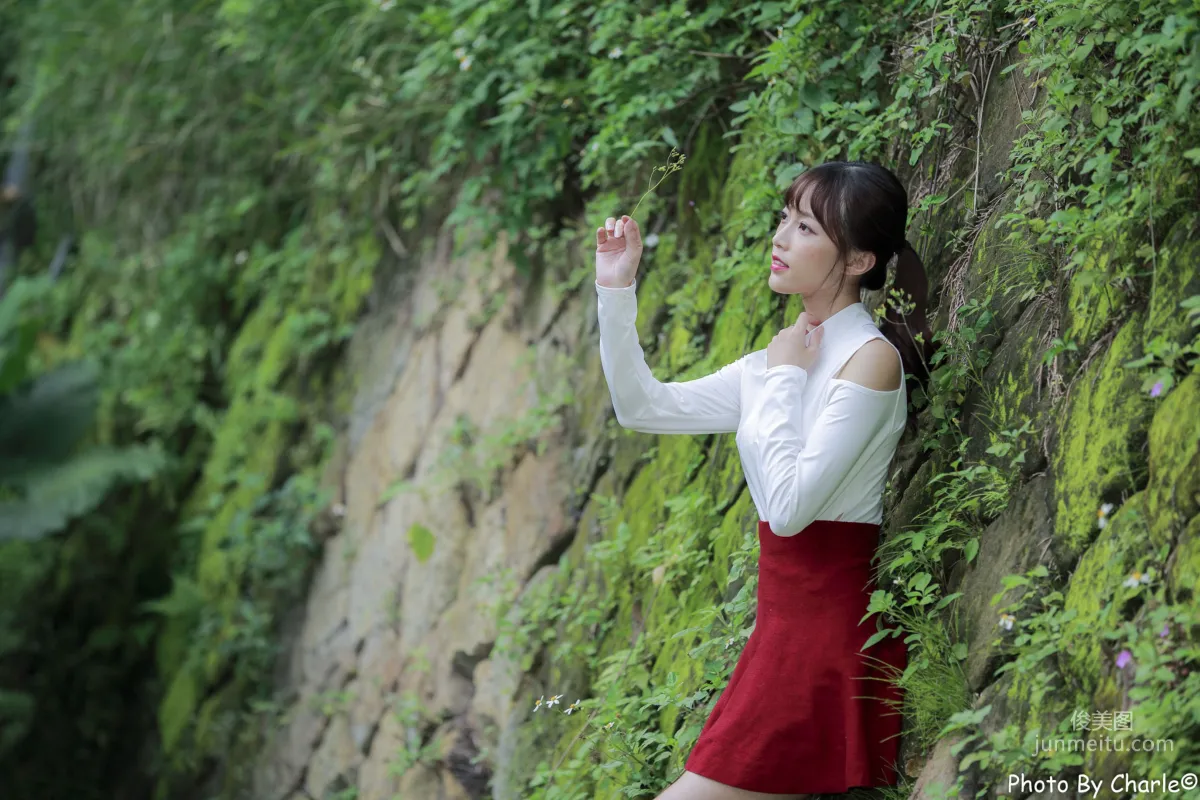 [Taiwan Beauties] Lijia Peng (Lady Yiyi) Yuanshan Flower Expo Outdoor Shoot Photo Set photo 33