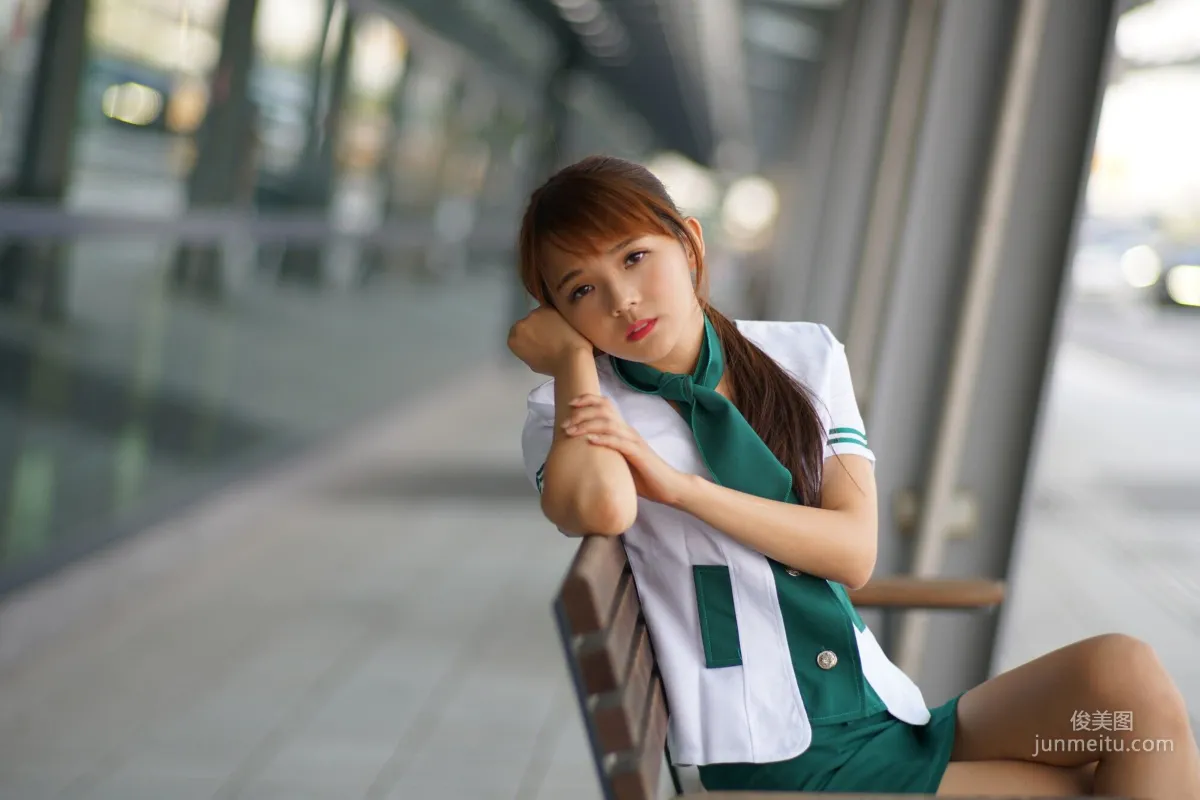[Taiwan Beauties] Su Yuyuan Wuri High Speed Rail - Flight Attendant Uniform Photo Set photo 41