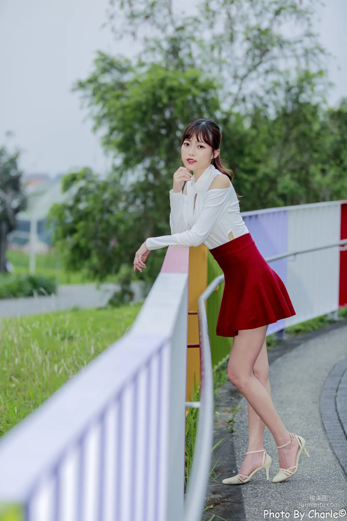 [Taiwan Beauties] Lijia Peng (Lady Yiyi) Yuanshan Flower Expo Outdoor Shoot Photo Set photo 47