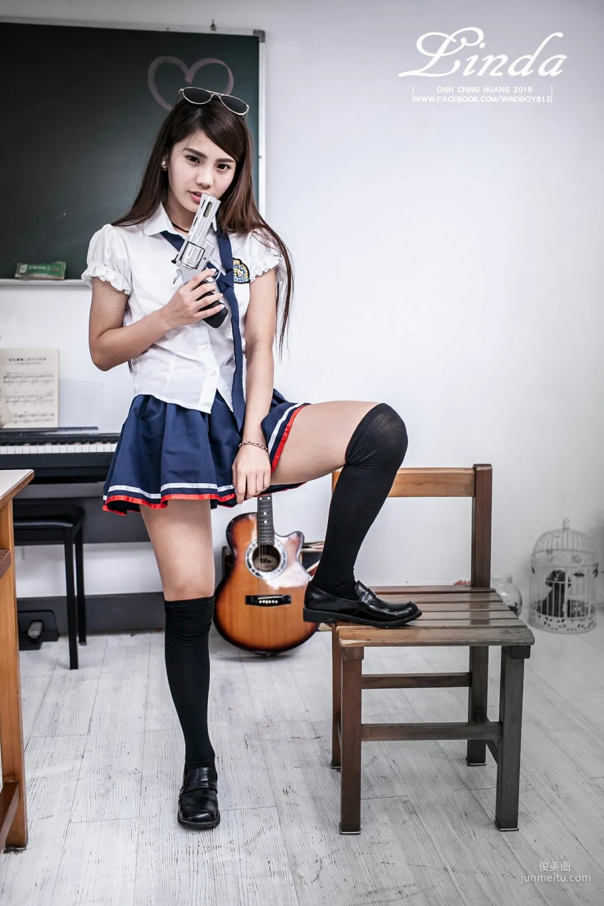 [Taiwan Beauties] Linda (Lin Yizhen), Sweet Junior Schoolmate Photo Set photo 36