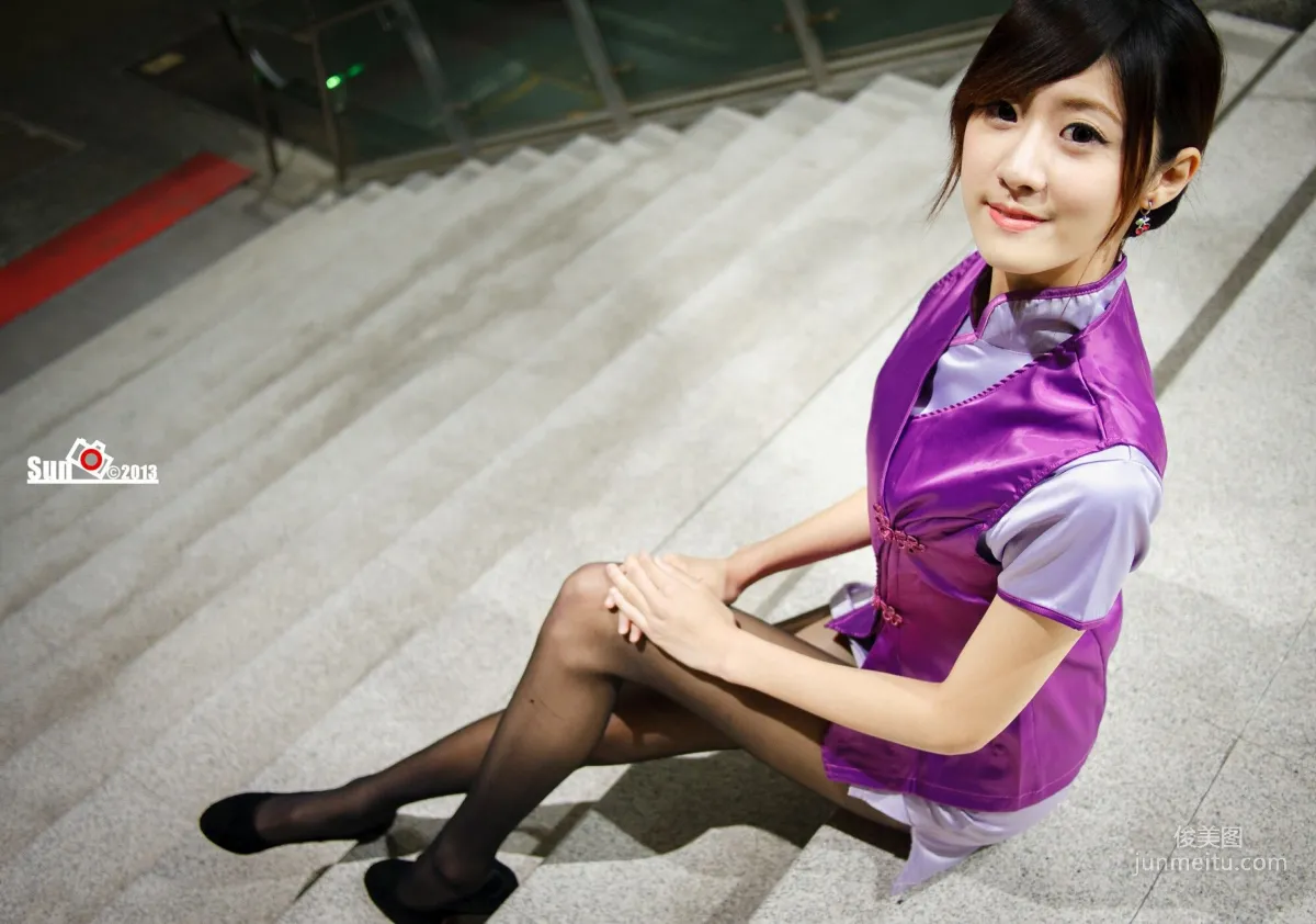 [Taiwan Beauties] Lin Mojing - Harley Policewoman and Flight Attendant Photo Set photo 40