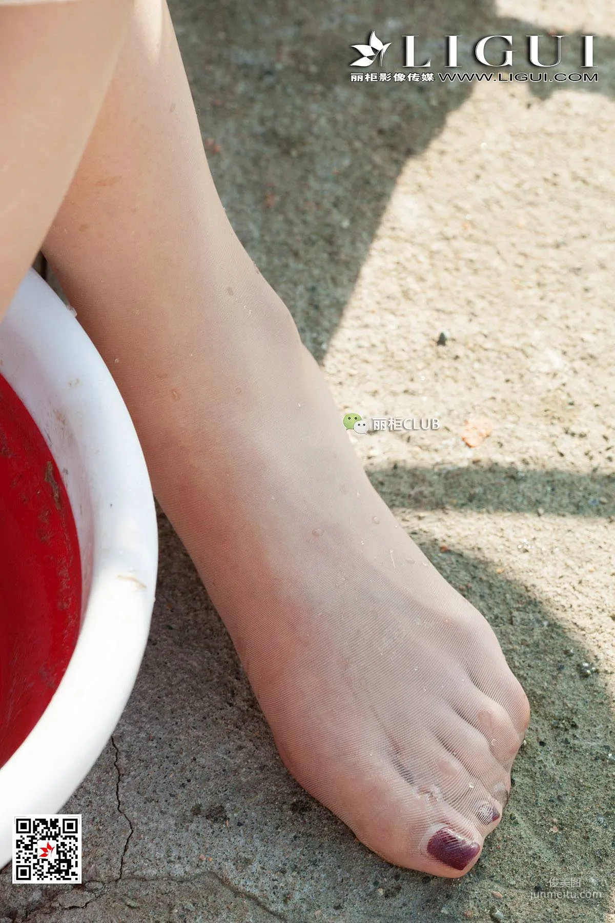 Leg Models Xiao Xiao and Ran Ran, Fishing Line Silk Feet [Ligui] Beautiful Legs and Jade Feet Photo Set photo 27