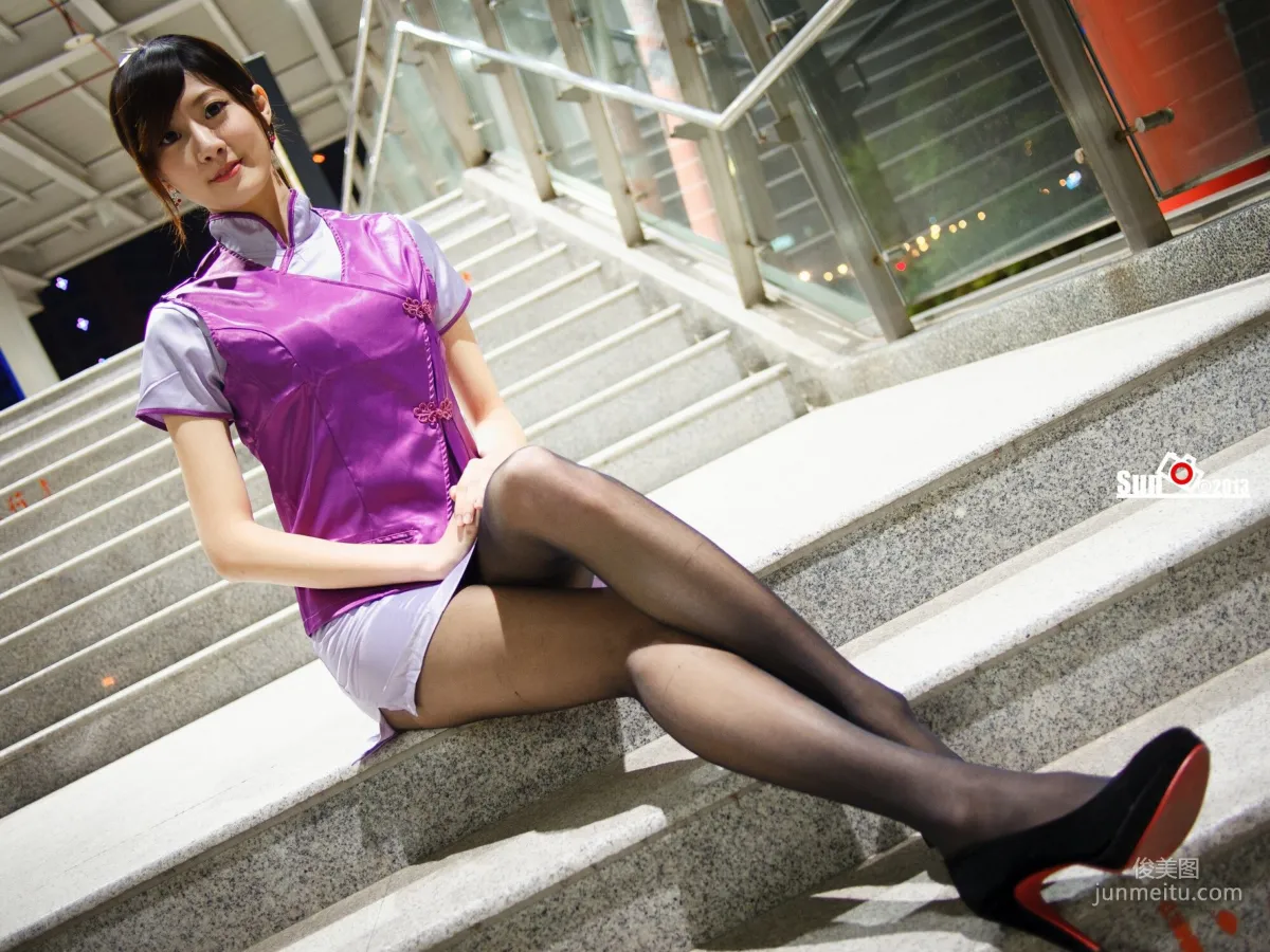 [Taiwan Beauties] Lin Mojing - Harley Policewoman and Flight Attendant Photo Set photo 36