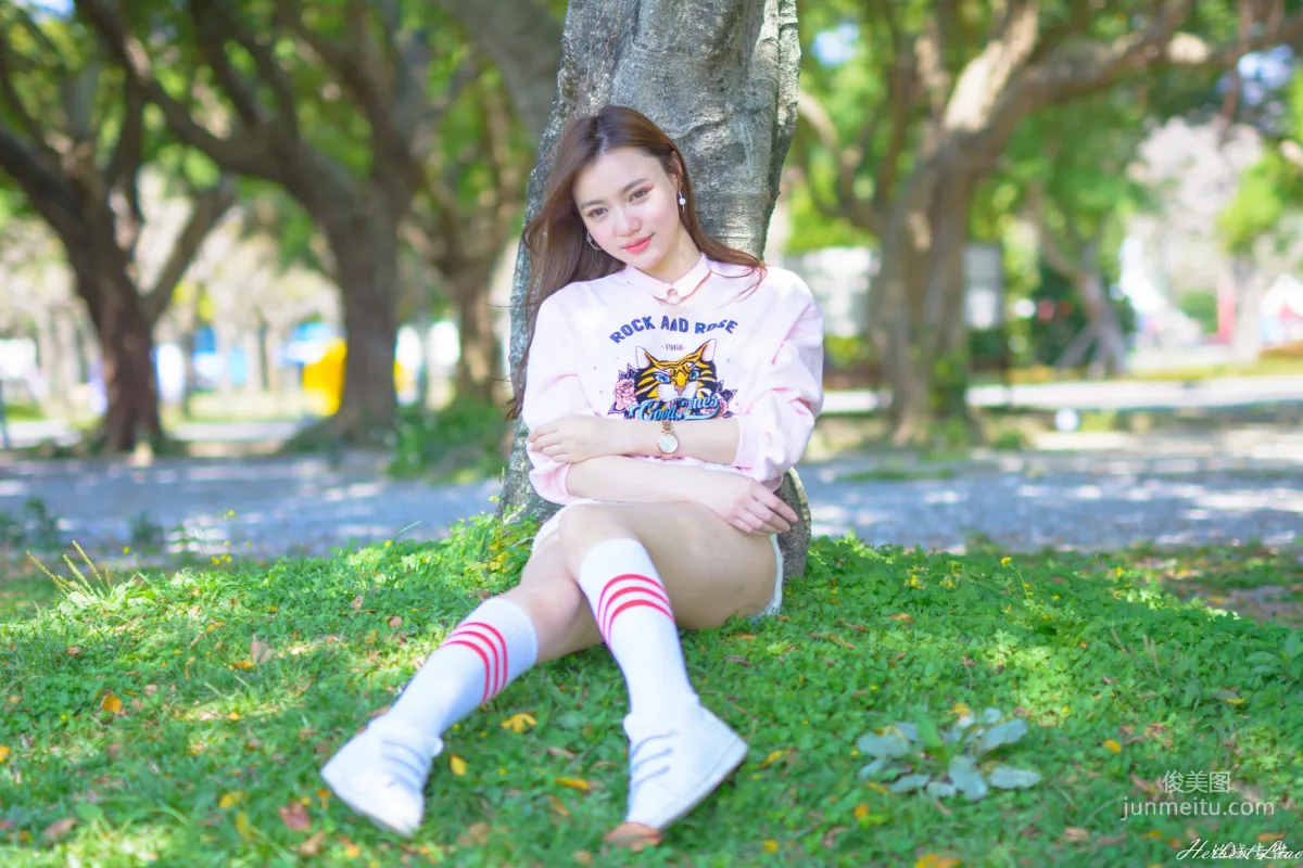 [Taiwan Goddess] Su Xiaoli "Flower Expo Xinsheng Park Hot Pants Sportswear" Photo Set photo 32