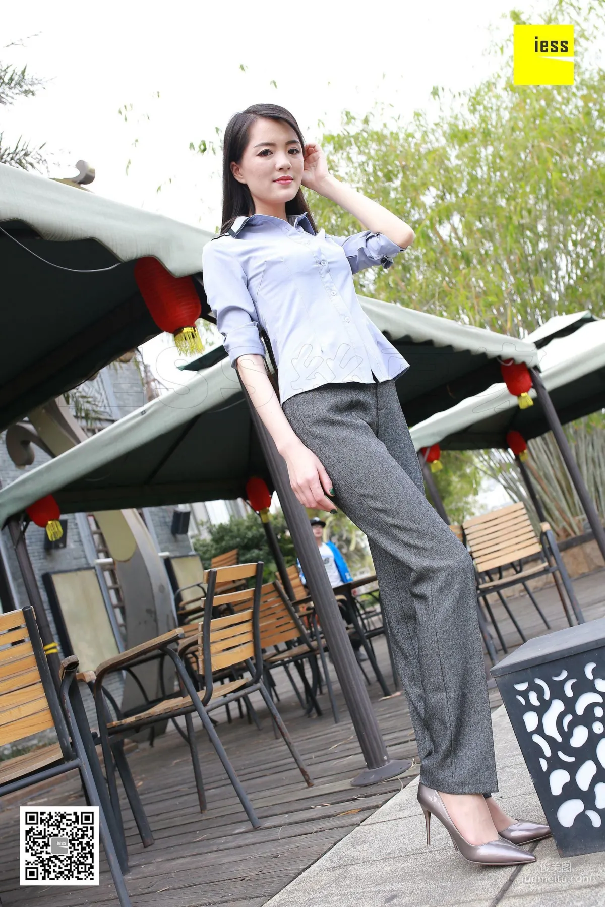 Shuang Shuang, Mature Woman Short Stockings and Suit Pants [IESS] Silk Enjoyer 231 Photo Set photo 95