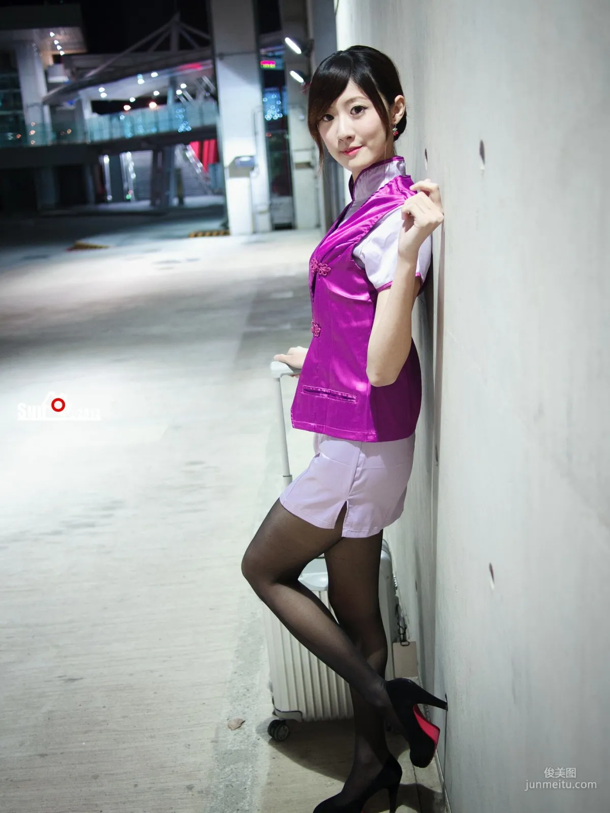 [Taiwan Beauties] Lin Mojing - Harley Policewoman and Flight Attendant Photo Set photo 26