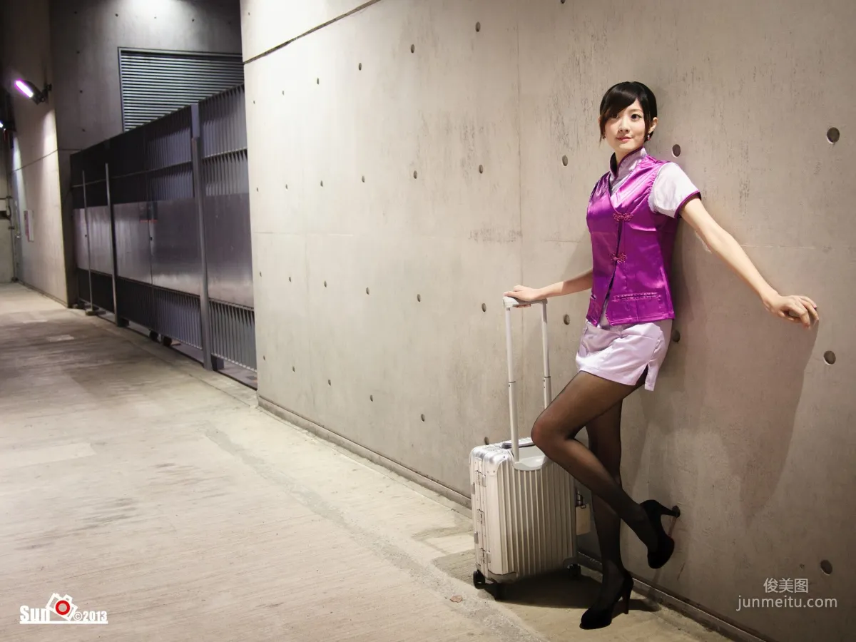 [Taiwan Beauties] Lin Mojing - Harley Policewoman and Flight Attendant Photo Set photo 27
