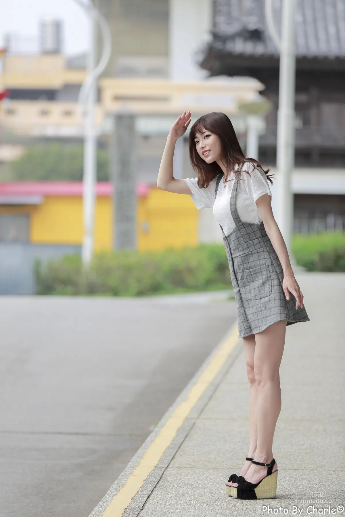[Taiwan Beauties] Lijia Peng (Lady Yiyi) Yuanshan Flower Expo Outdoor Shoot Photo Set photo 2
