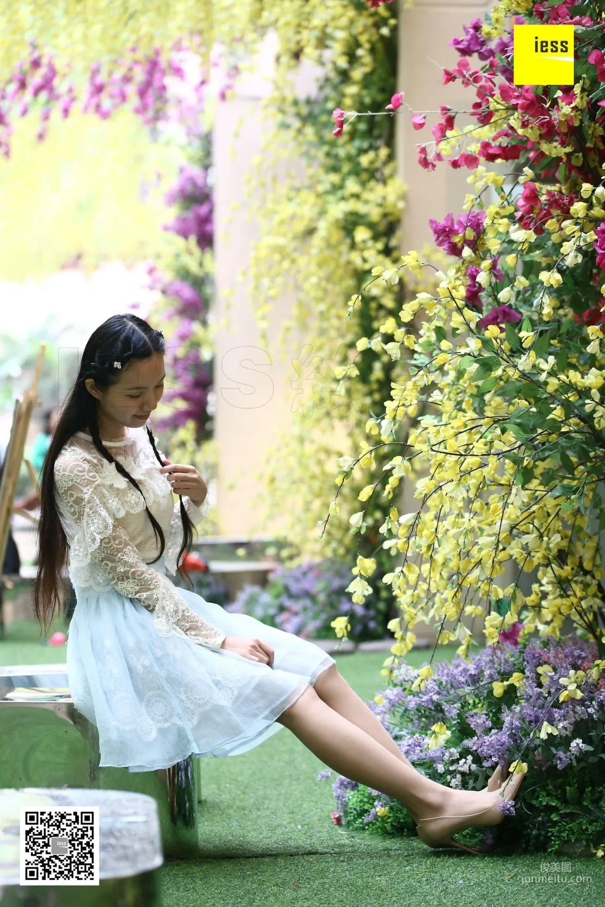 Mu Mu, Lace Flower Girl in Sheer Stockings [IESS] Silk Enjoyer 233 Photo Set photo 84