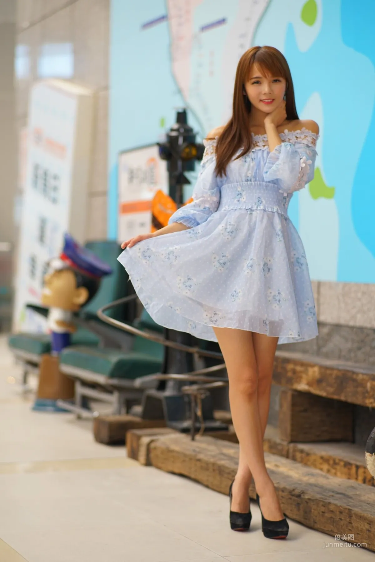 [Taiwan Beauties] Su Yuyuan Wuri High Speed Rail, Dress Street Snap Photo Set photo 21