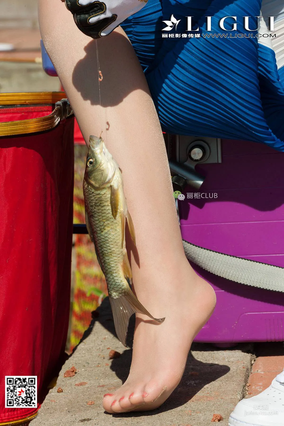 Leg Models Xiao Xiao and Ran Ran, Fishing Line Silk Feet [Ligui] Beautiful Legs and Jade Feet Photo Set photo 33