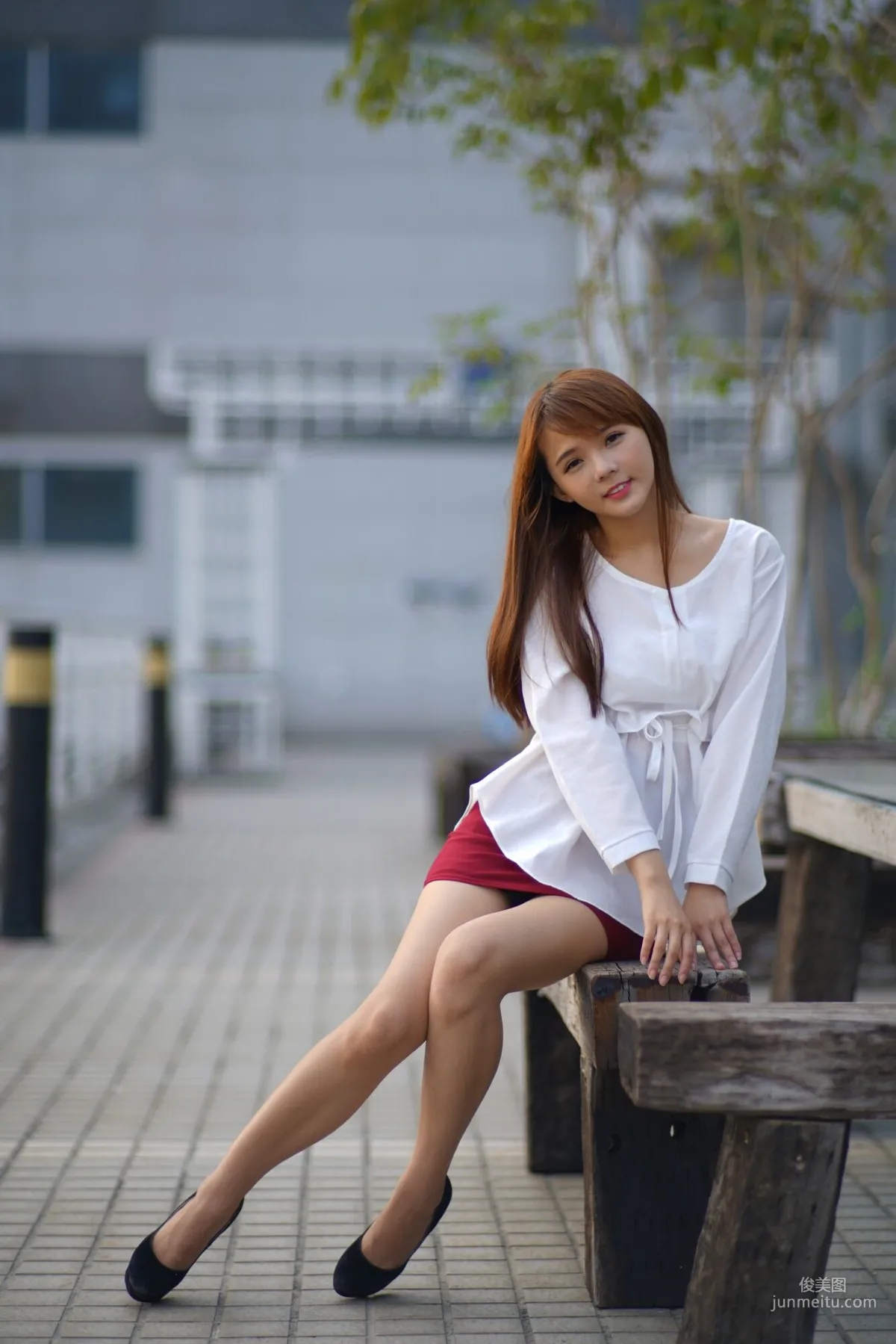 [Taiwan Beauties] Su Yuyuan, Wuri High Speed Rail, Street Snap Pencil Skirt, Photo Set photo 5