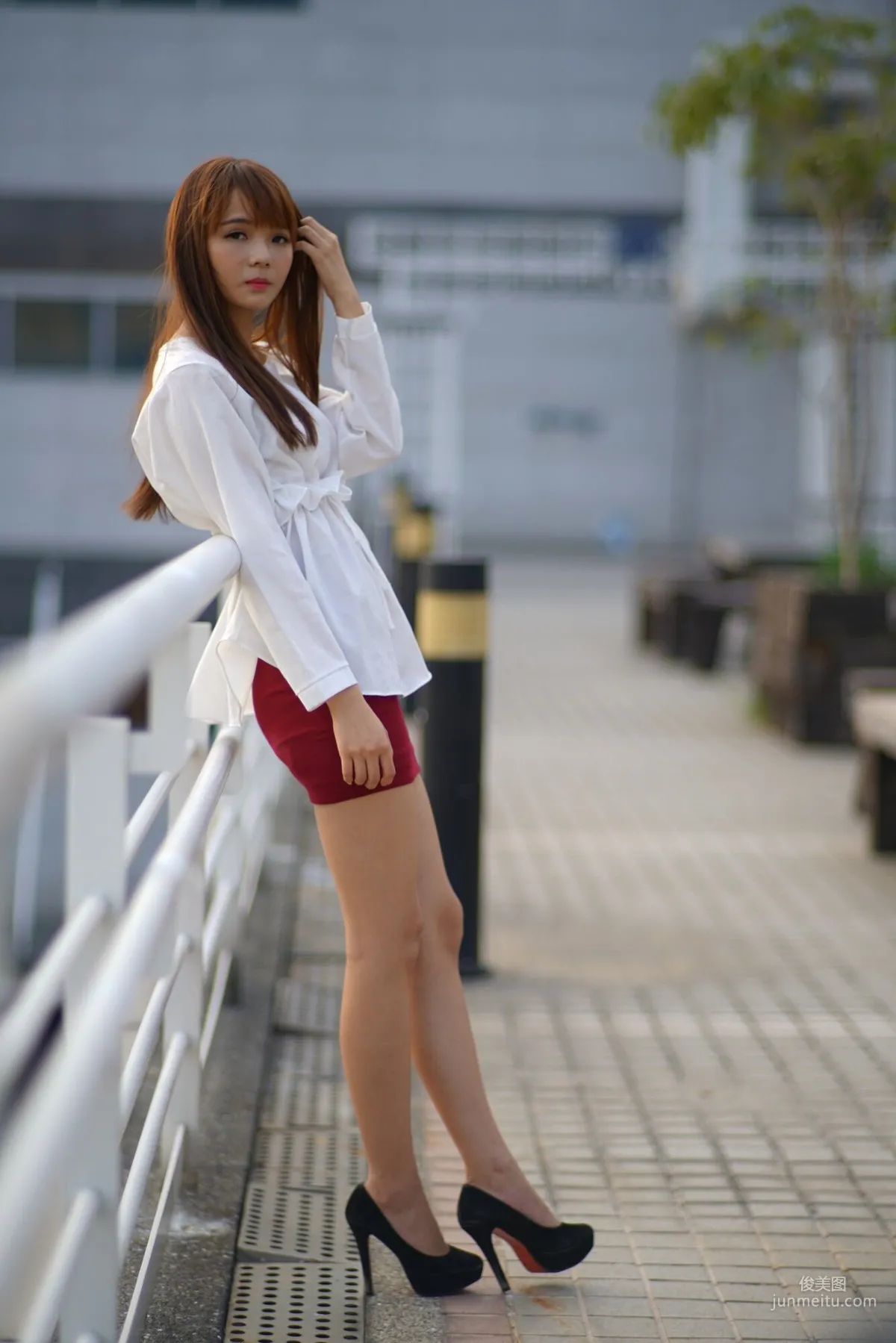 [Taiwan Beauties] Su Yuyuan Wuri High Speed Rail, Dress Street Snap Photo Set photo 46