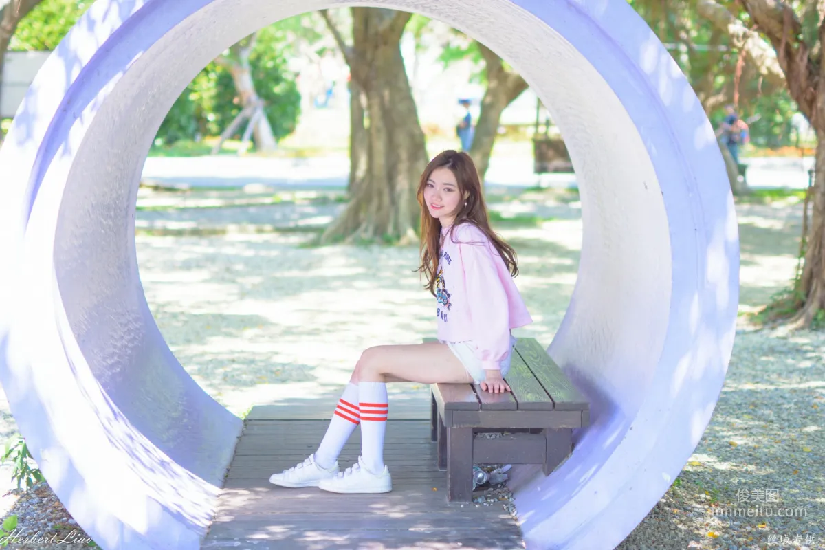 [Taiwan Goddess] Su Xiaoli "Flower Expo Xinsheng Park Hot Pants Sportswear" Photo Set photo 17