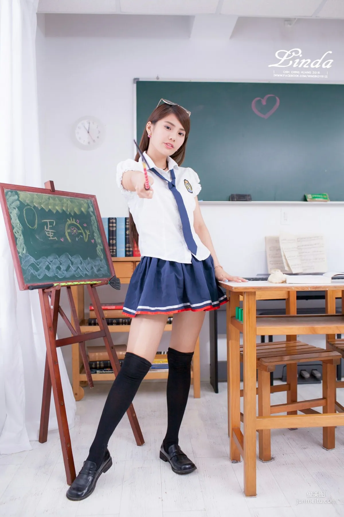 [Taiwan Beauties] Linda (Lin Yizhen), Sweet Junior Schoolmate Photo Set photo 14