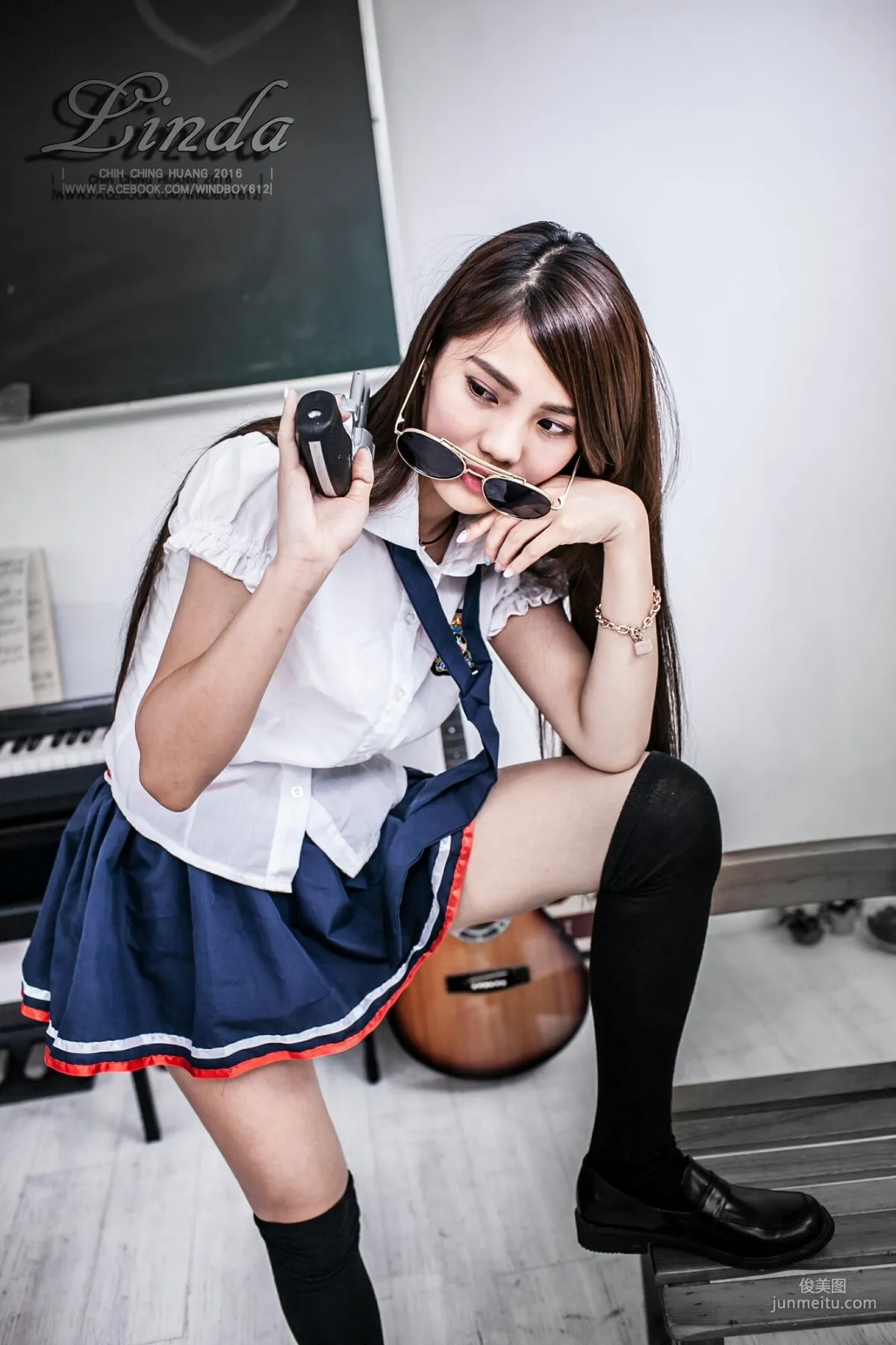 [Taiwan Beauties] Linda (Lin Yizhen), Sweet Junior Schoolmate Photo Set photo 38