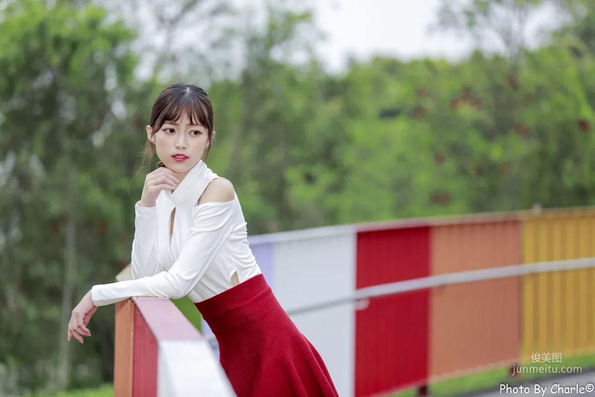 [Taiwan Beauties] Lijia Peng (Lady Yiyi) Yuanshan Flower Expo Outdoor Shoot Photo Set photo 46