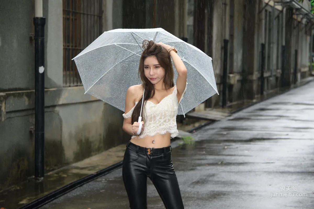 [Taiwan Beauties] Mibo Shen (Shen Qiqi/Shen Qiqi), Leather Pants Girl Photo Set photo 22