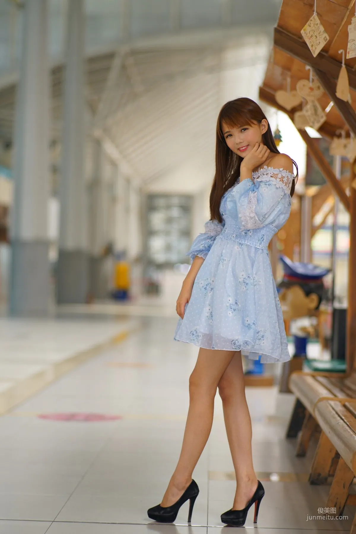 [Taiwan Beauties] Su Yuyuan Wuri High Speed Rail, Dress Street Snap Photo Set photo 16