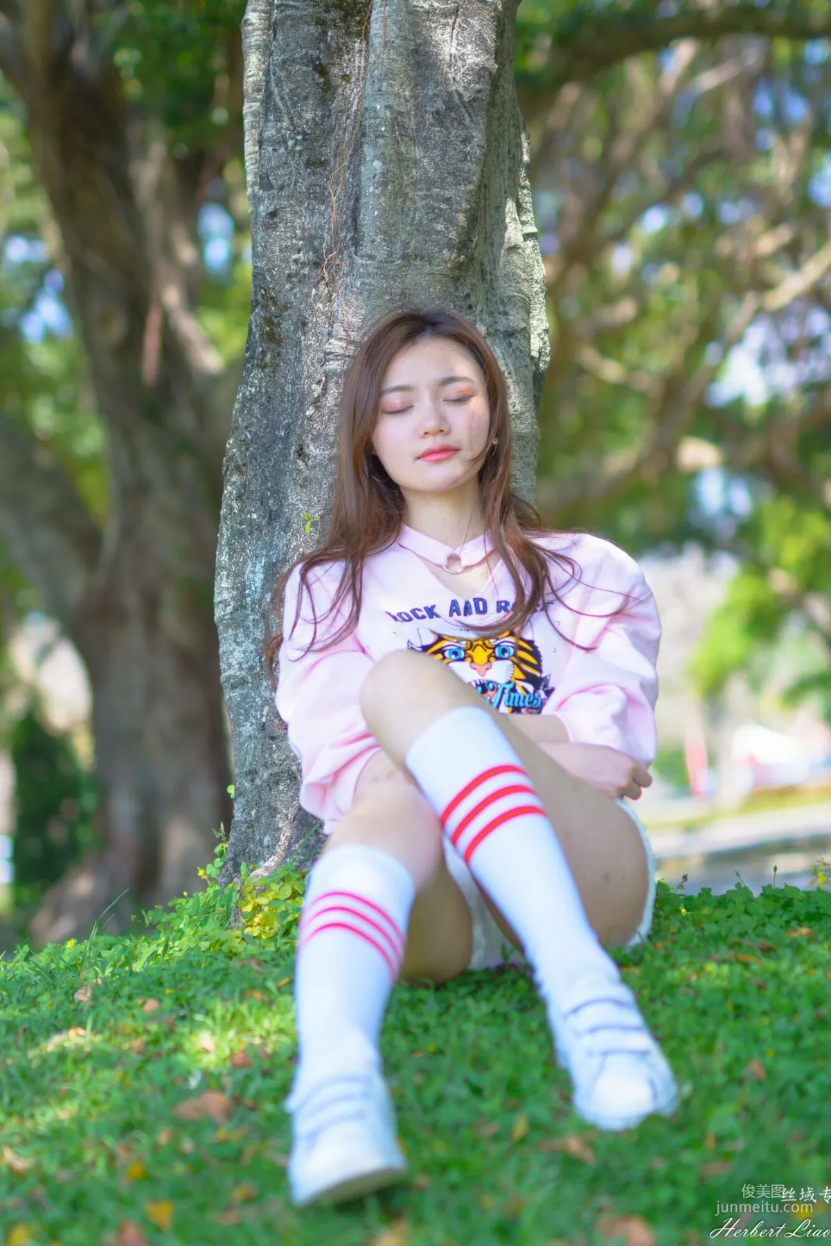 [Taiwan Goddess] Su Xiaoli "Flower Expo Xinsheng Park Hot Pants Sportswear" Photo Set photo 39