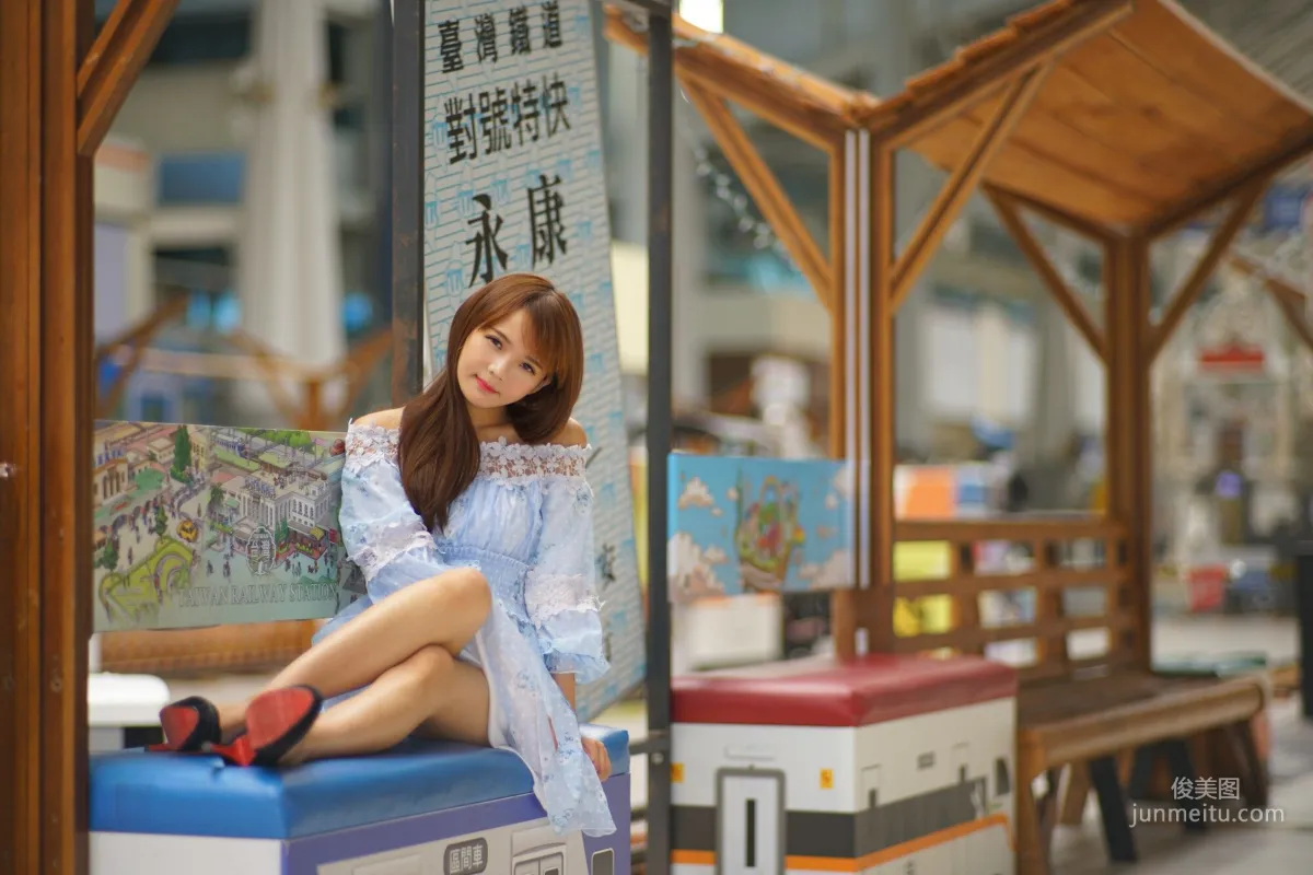 [Taiwan Beauties] Su Yuyuan Wuri High Speed Rail, Dress Street Snap Photo Set photo 38