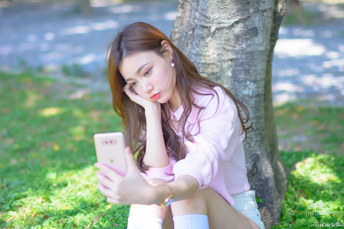 [Taiwan Goddess] Su Xiaoli "Flower Expo Xinsheng Park Hot Pants Sportswear" Photo Set photo 56